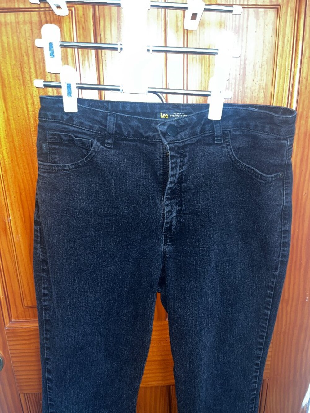 Lee Women's Black Straight Leg High Rise Jeans